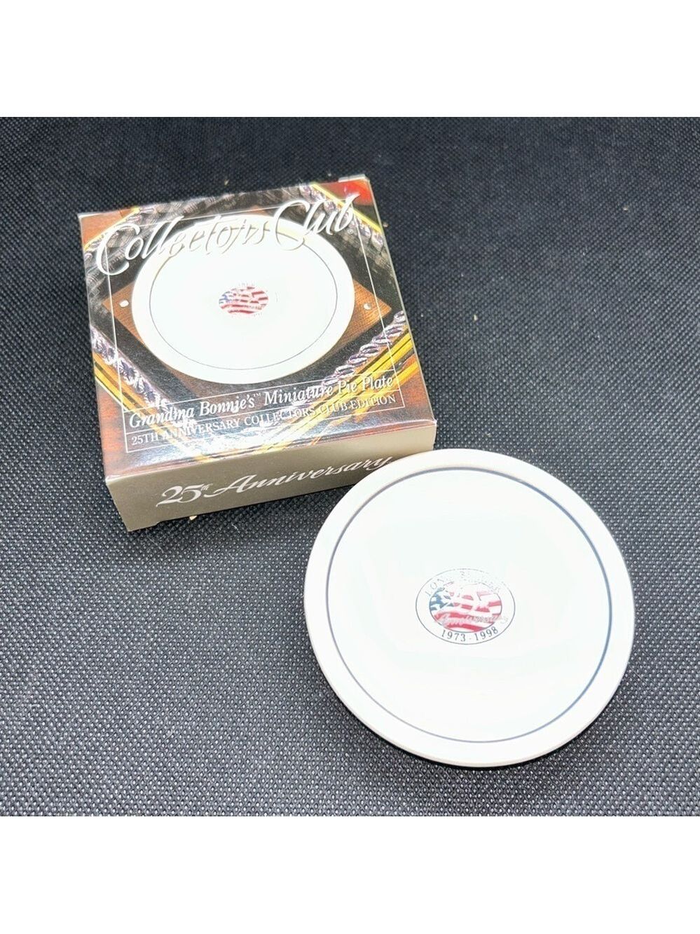 Longaberger Collector’s Club 25th Anniversary Grandma Bonnie’s mini pie plate